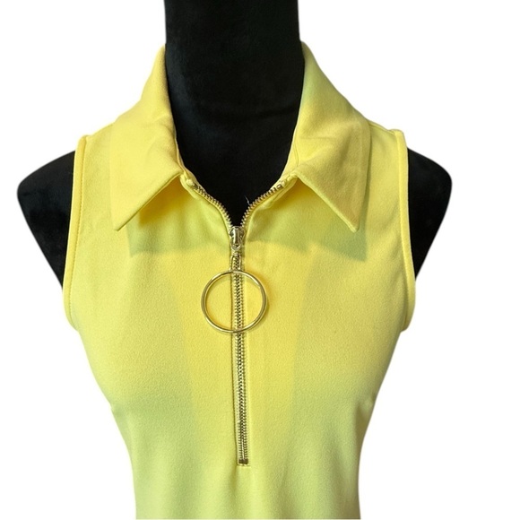 Yellow Sleeveless Dress Boston Proper XS - Picture 3 of 4